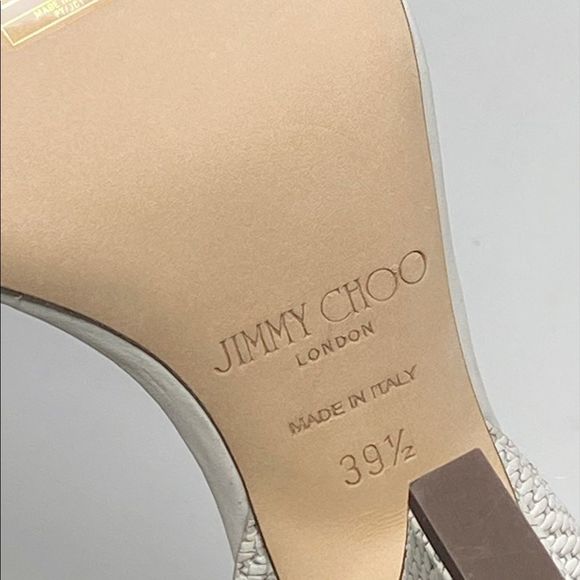 JIMMY CHOO Edina 85 Block Heel Leather Sandals size 39.5 - Picture 12 of 12